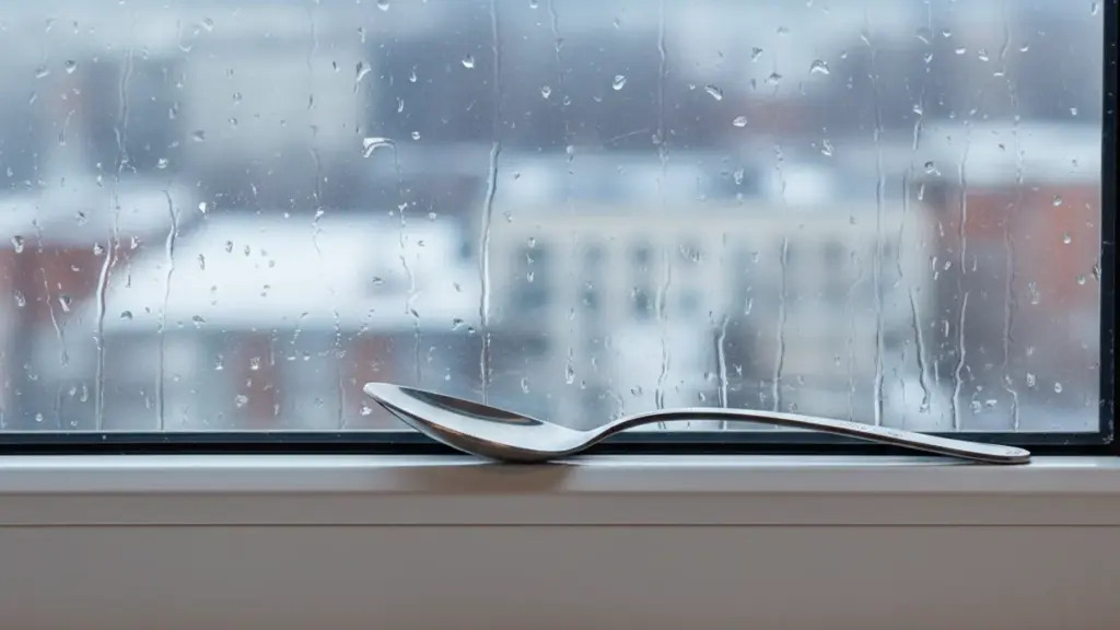 Der überraschende Löffel-Trick gegen Feuchtigkeit am Fenster